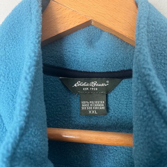 Eddie Bauer Fleece Polartec Full Zip Vest Womens Size XXL Zip Pockets - Picture 3 of 3